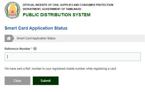 tnpds gov in smart card status|smart card status check online.